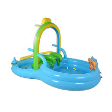 детский надувной бассейн с горками kiddie ball